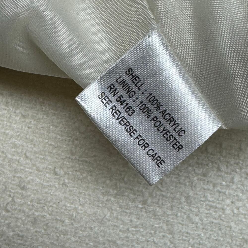 Calvin Klein Pencil Mini Skirt Textured Cream Size 10P - Picture 6 of 6